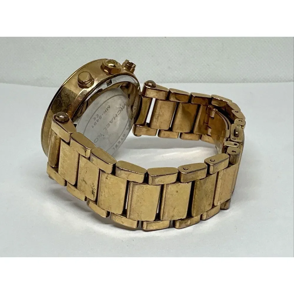 Michael Kors Parker MK5491 Women's Gold Stainless Steel Analog Dial Watch NUL32